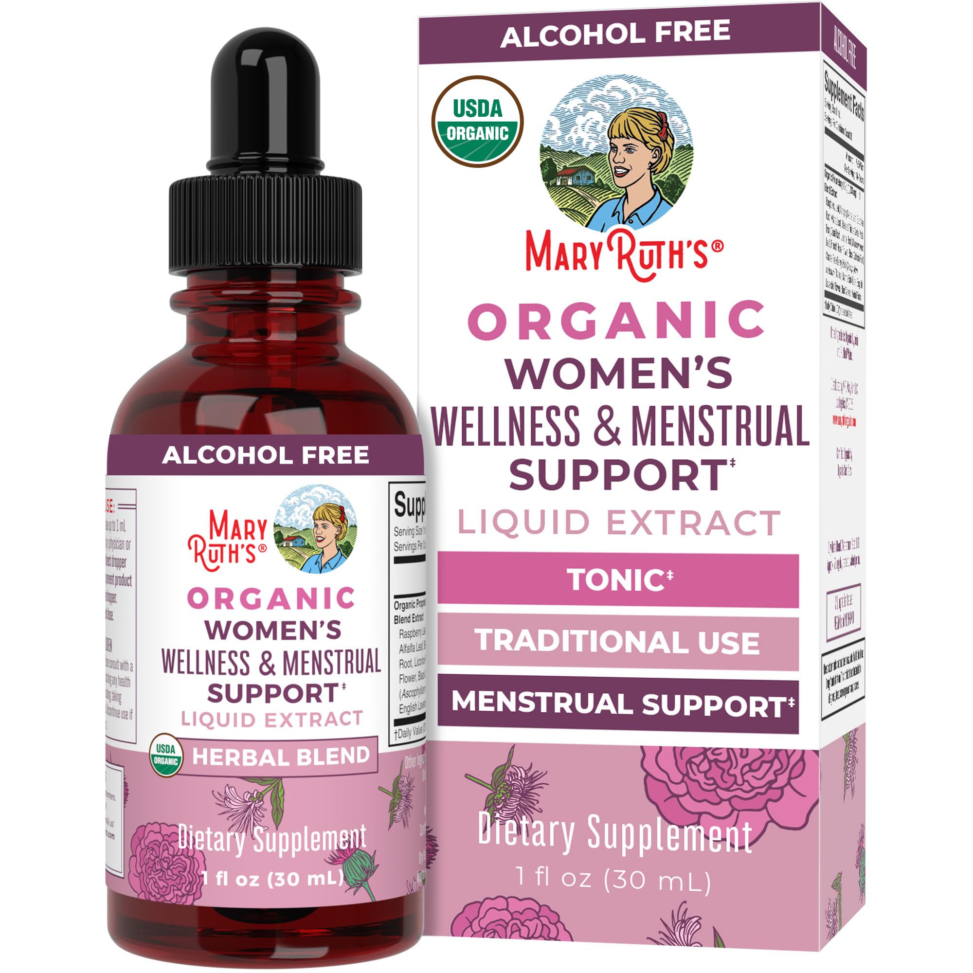 MARYRUTH'S Women's Wellness Herbal Drops 28g front view