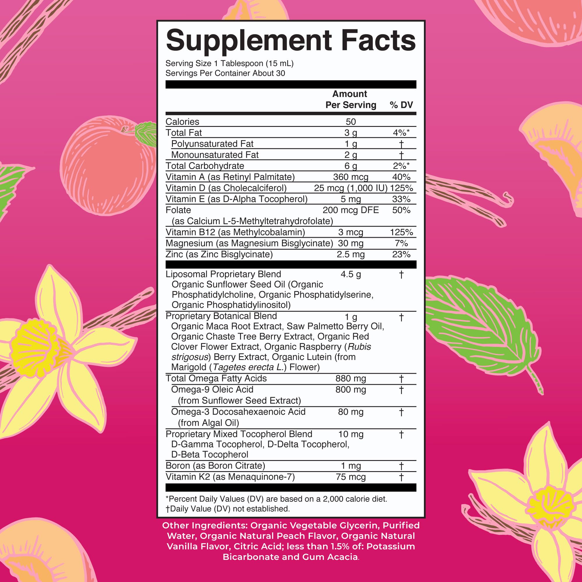 MARYRUTH'S Womens Multivitamin 40 Plus Liquid 240g side view