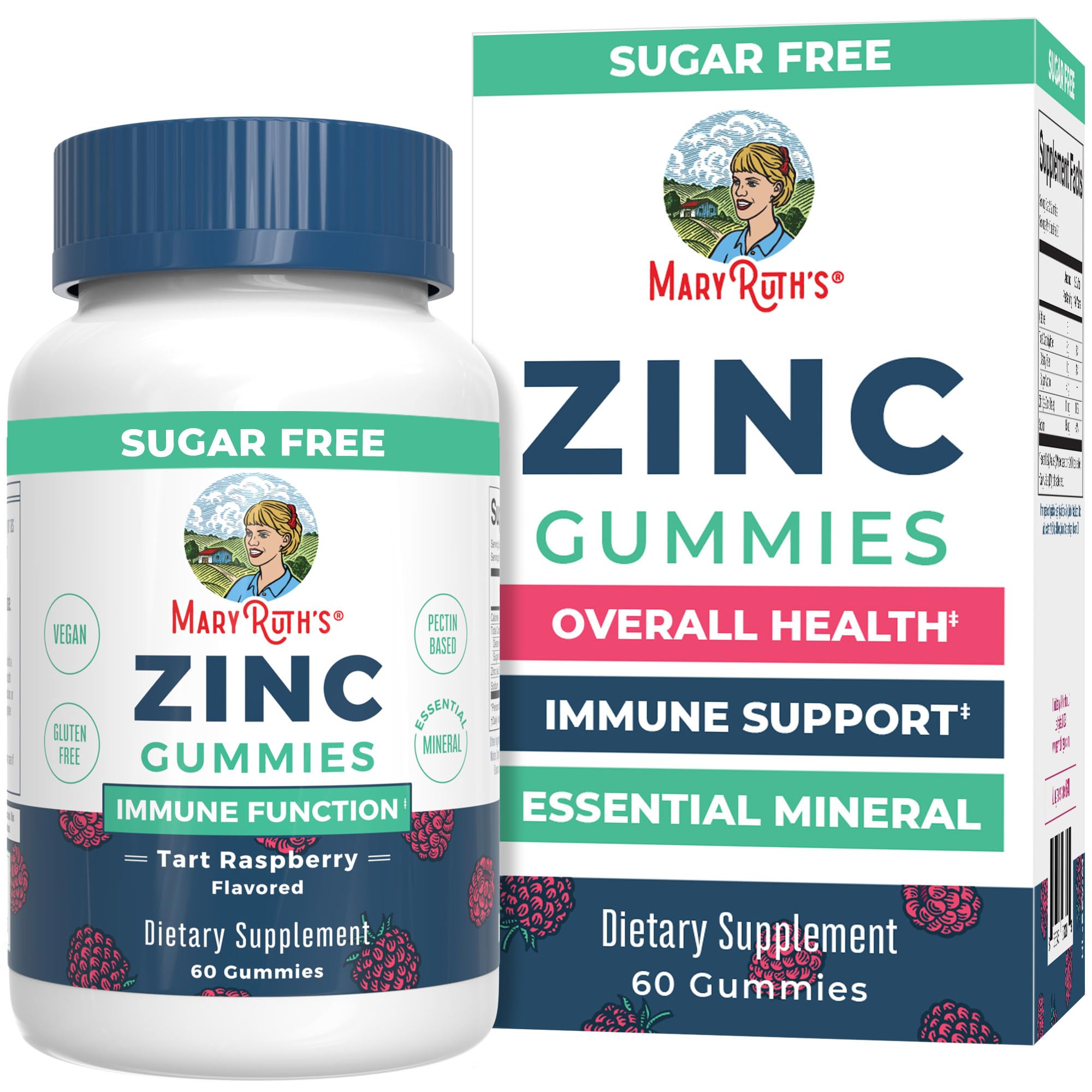MARYRUTH'S Zinc Gummies 159g front view packaging