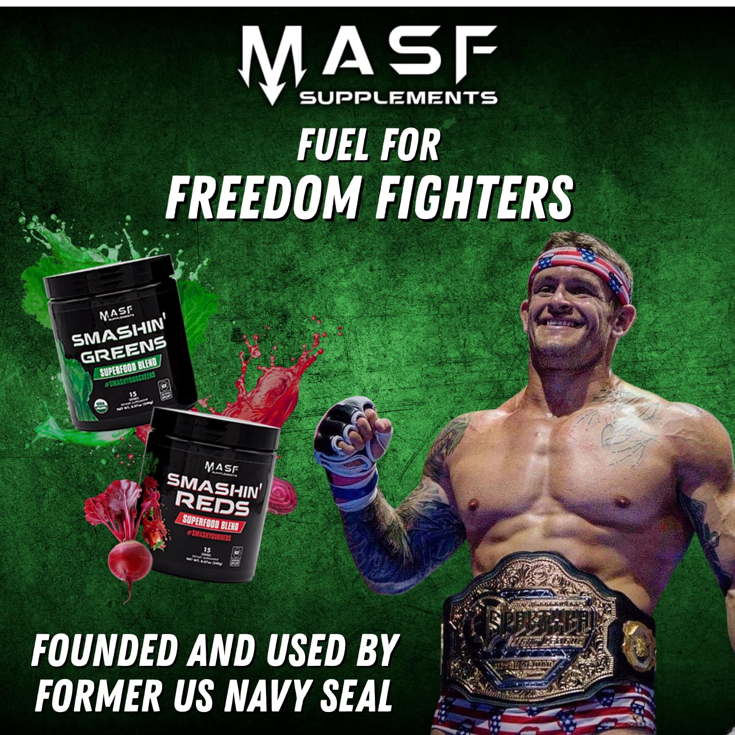 MASF Smashin' Greens Superfood Organic Blend nutritional information