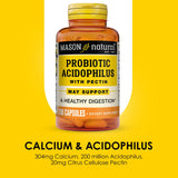 MASON NATURAL Acidophilus Probiotic Capsules with a measuring spoon