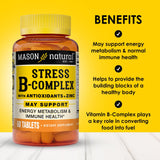 MASON NATURAL B-Complex Vitamins side view with label