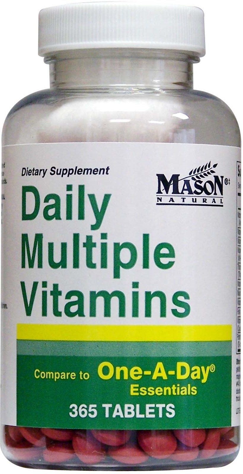 MASON NATURAL Blended Vitamin & Mineral Supplement ingredients list