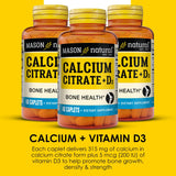 MASON NATURAL Calcium + Vitamin D3 Caplets 315mg caplet close-up