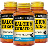 MASON NATURAL Calcium + Vitamin D3 Caplets 315mg front view
