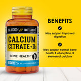 MASON NATURAL Calcium + Vitamin D3 Caplets 315mg side view