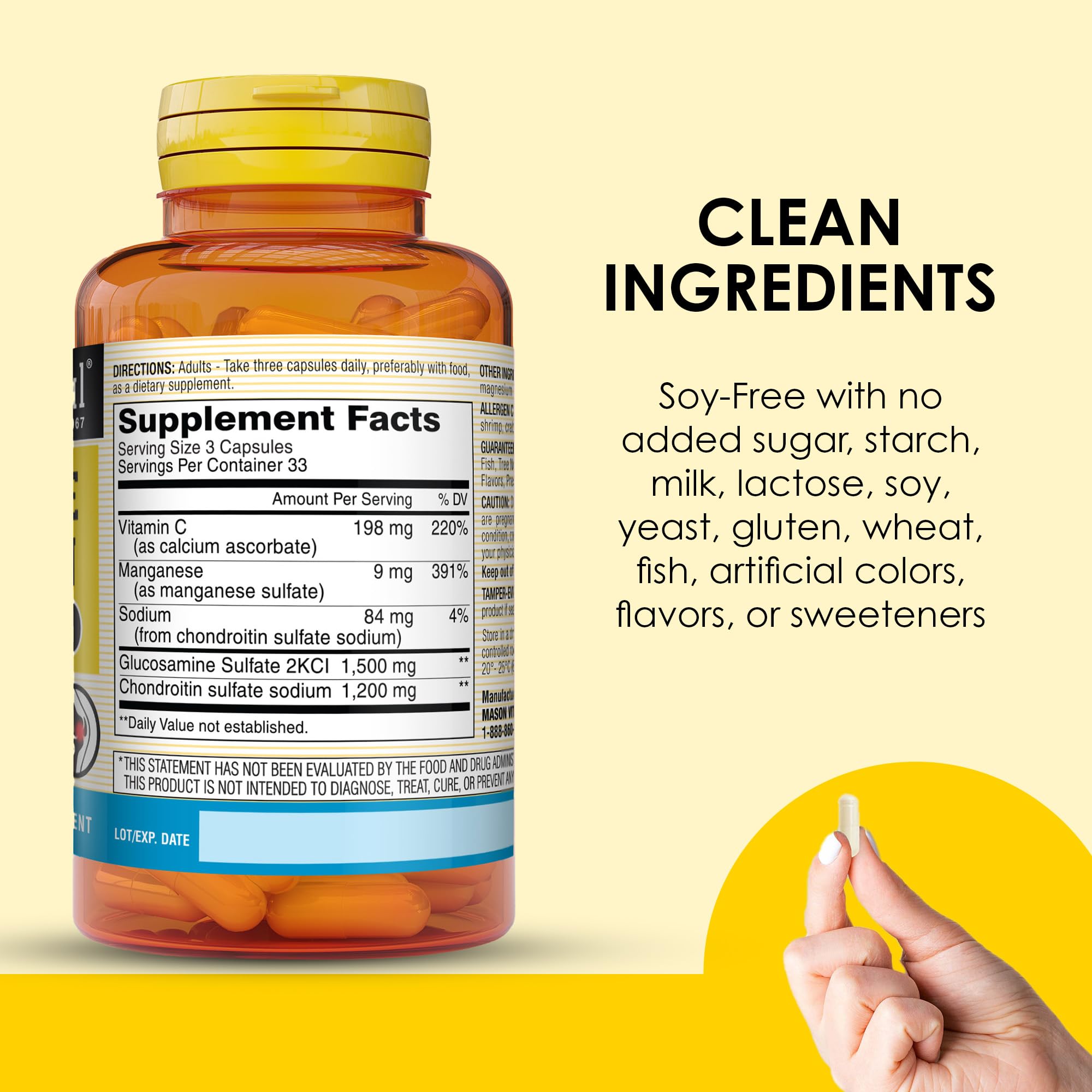 MASON NATURAL Chondroitin Supplement on kitchen counter