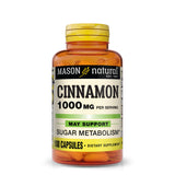 MASON NATURAL Cinnamon Capsules 1000mg front view