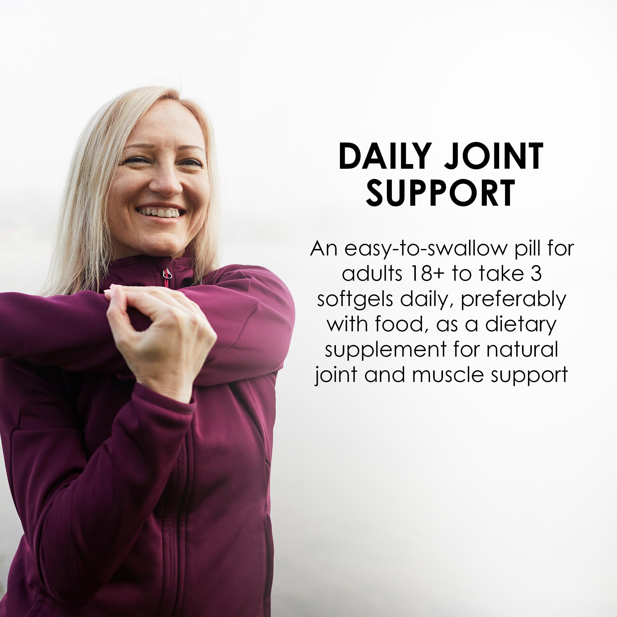 MASON NATURAL Fish Oil softgels in a hand
