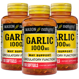 MASON NATURAL Garlic Oil Softgels front view packaging