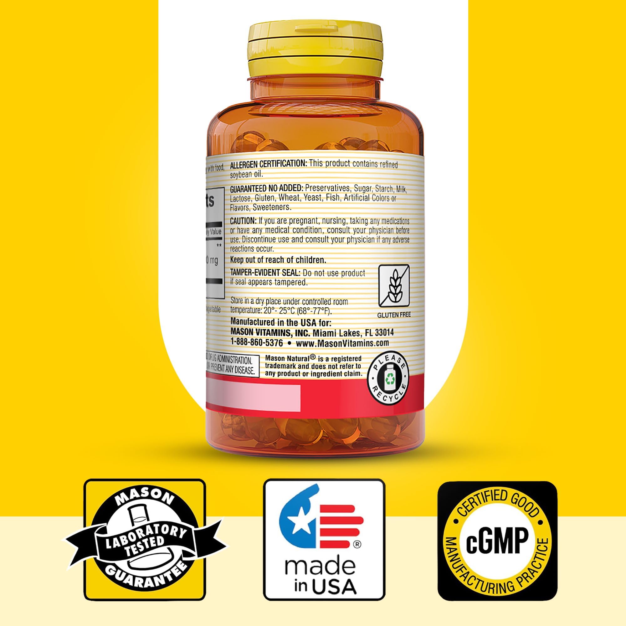 MASON NATURAL Garlic Oil Softgels lifestyle scene on kitchen counter