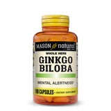 MASON NATURAL Ginkgo Biloba 125 mg capsules front view
