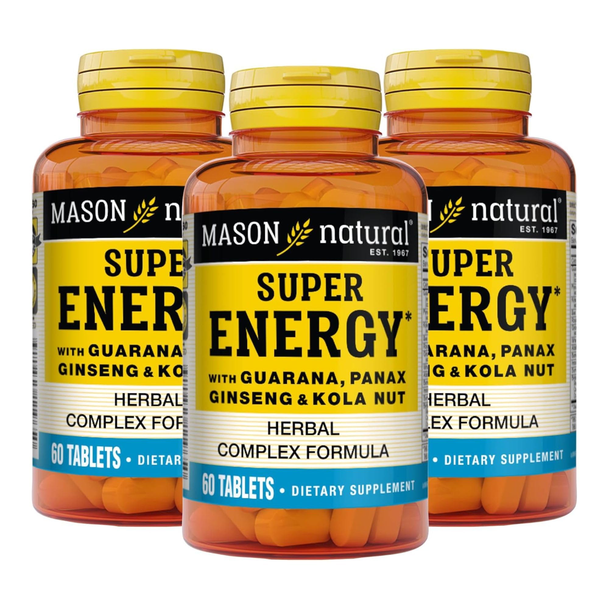 MASON NATURAL Ginseng Herbal Supplement front view with packaging