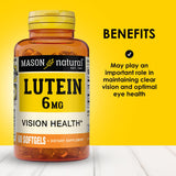 MASON NATURAL Lutein Softgel 6mg back view