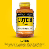MASON NATURAL Lutein Softgel 6mg packaging