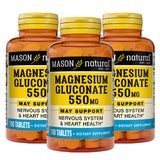 MASON NATURAL Magnesium 30mg tablets bottle front view