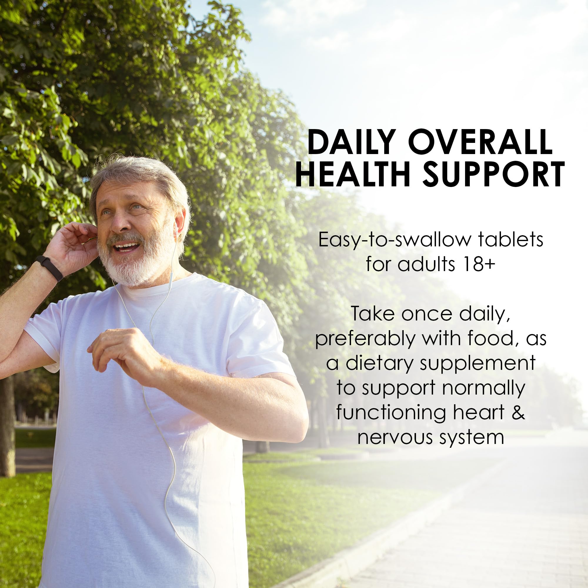 MASON NATURAL Magnesium & Vitamin D3 supplement back view
