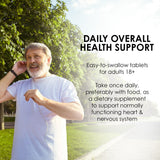 MASON NATURAL Magnesium & Vitamin D3 supplement back view