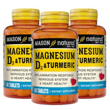 MASON NATURAL Magnesium & Vitamin D3 supplement front view
