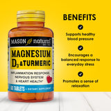 MASON NATURAL Magnesium & Vitamin D3 supplement side view