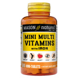 MASON NATURAL Multivitamins with Iron mini-tablets front view