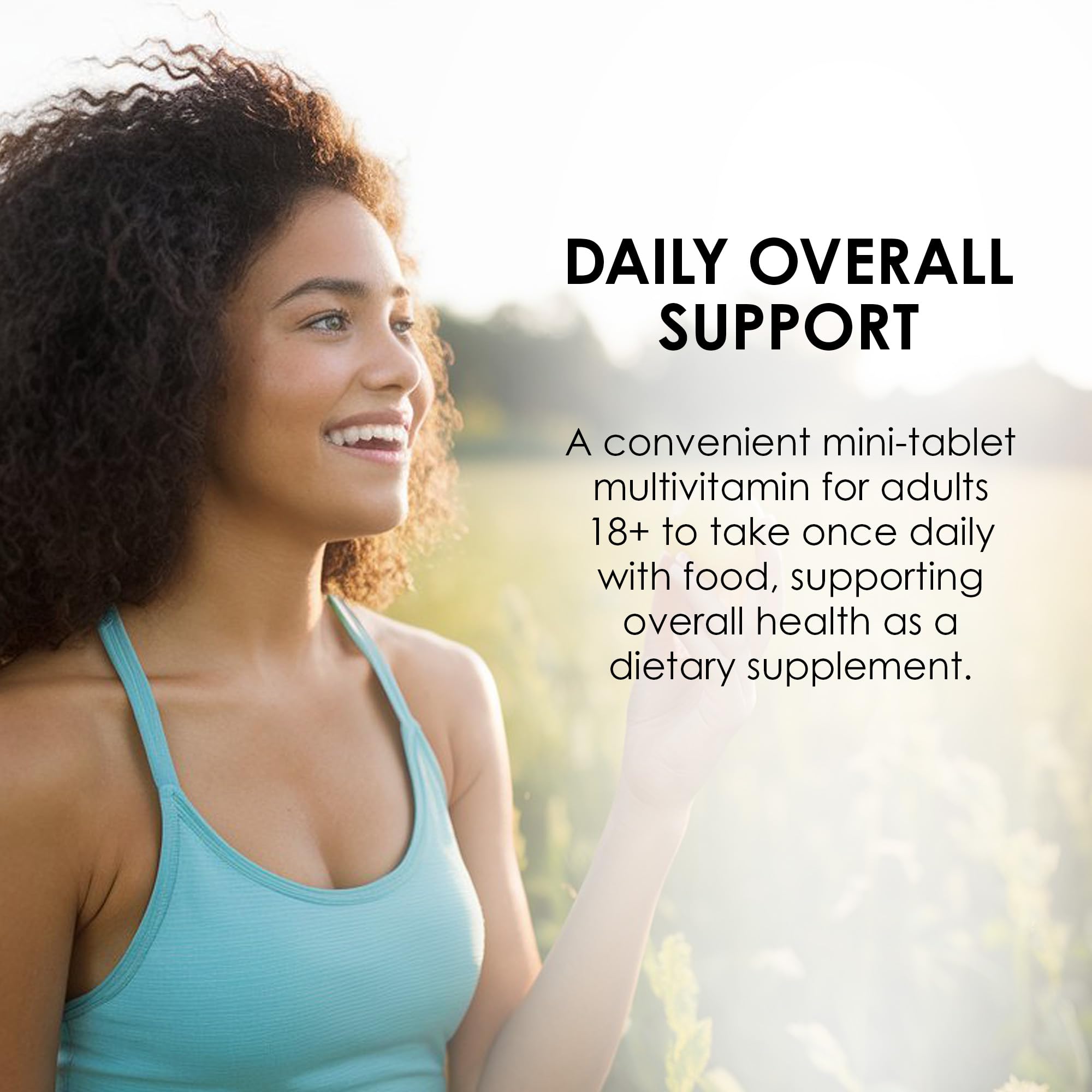 MASON NATURAL Multivitamins with Iron mini-tablets side view