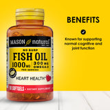 MASON NATURAL No Burp Fish Oil 1000 mg bottle side view