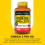 MASON NATURAL No Burp Fish Oil 1000 mg nutritional information