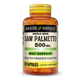 MASON NATURAL Saw Palmetto 500mg front view of packaging