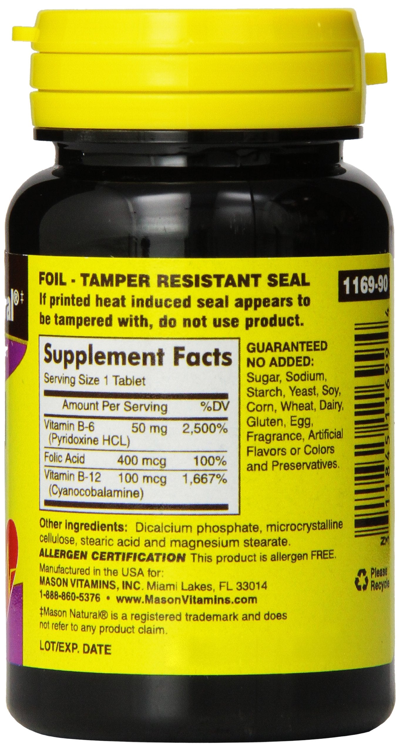 MASON NATURAL Turmeric Supplement capsules on a wooden table