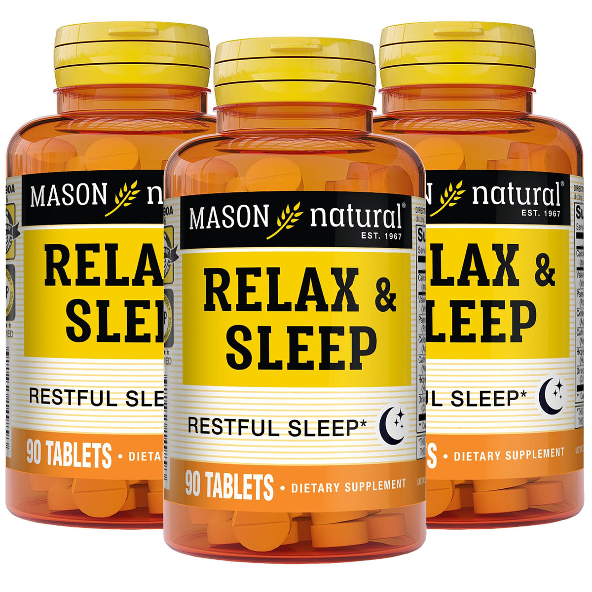 MASON NATURAL Valerian Root 60 Tablets front view
