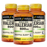 MASON NATURAL Valerian Root Capsules 500mg front view