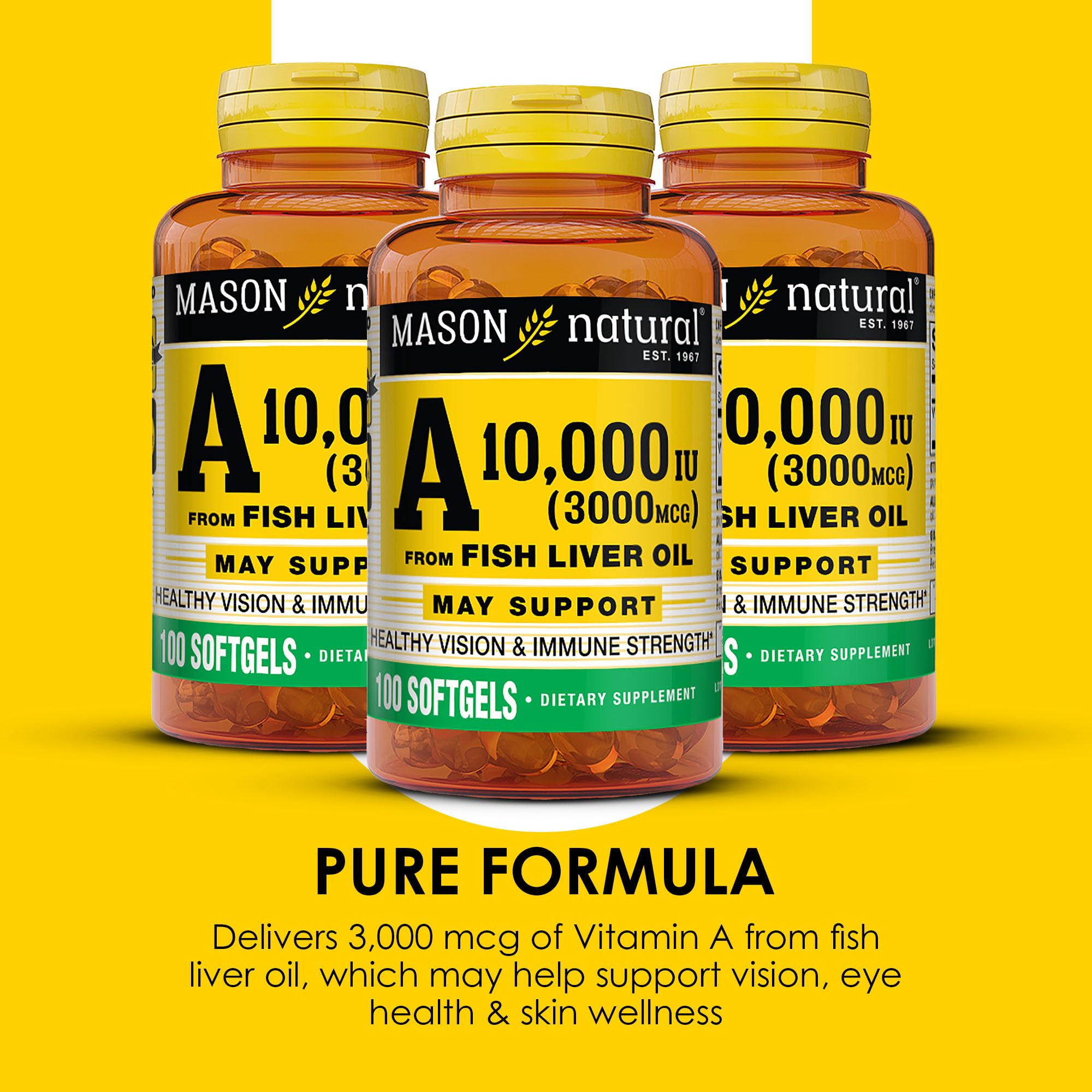 MASON NATURAL Vitamin A softgel ingredients list