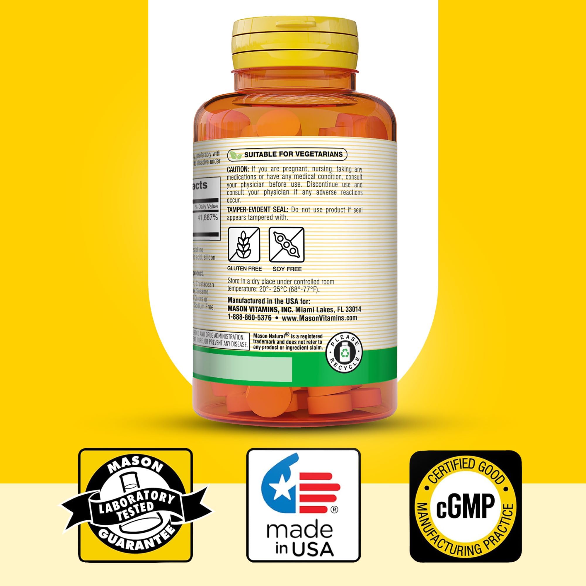 MASON NATURAL Vitamin B12 1000mcg box and bottle