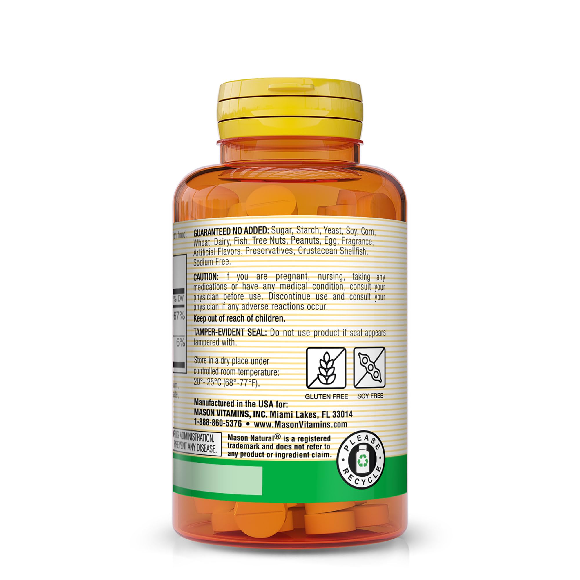 MASON NATURAL Vitamin B12 Tablets 100 mcg packaging