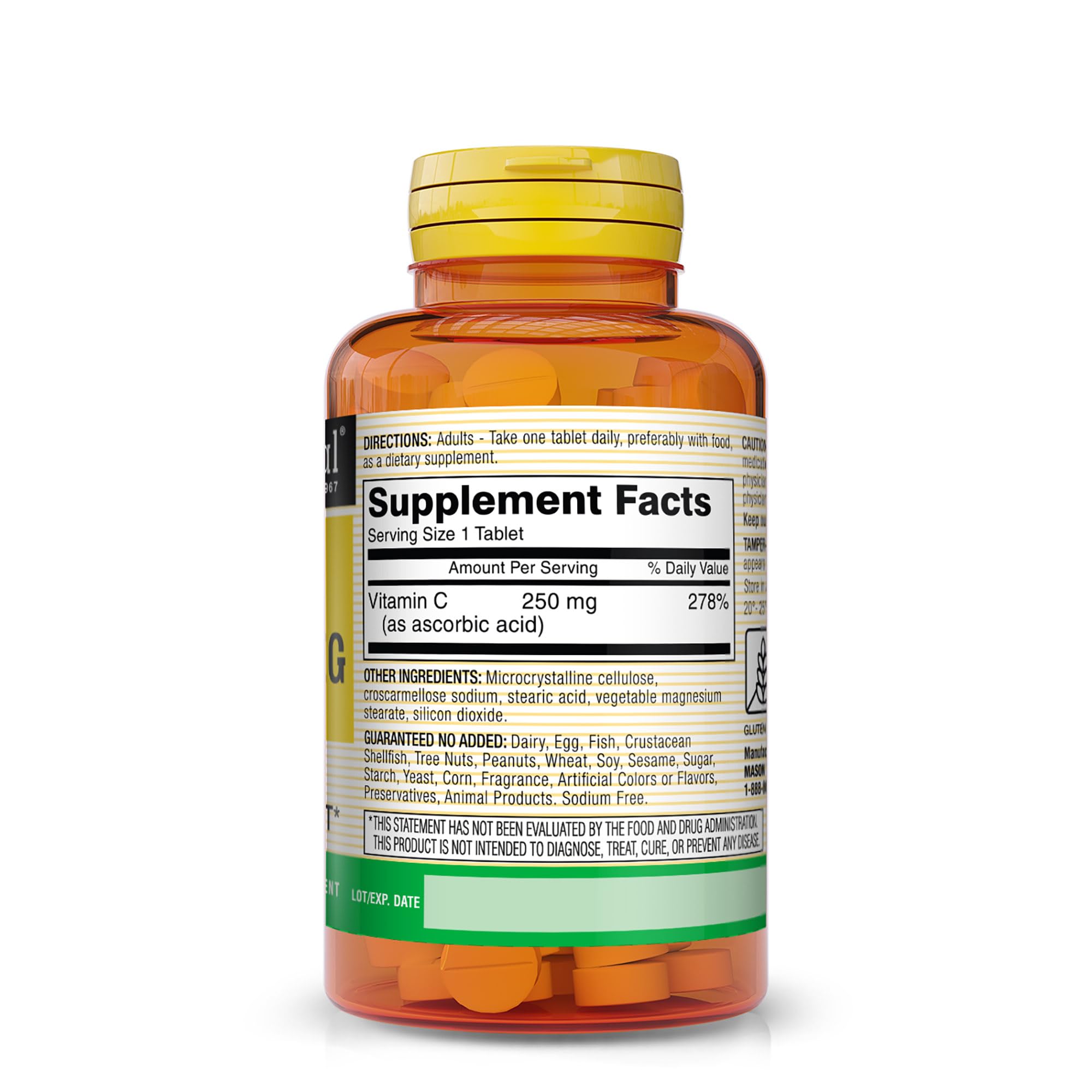 MASON NATURAL Vitamin C Supplement 9g packaging