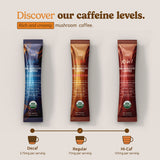 MATCHA DNA Mushroom Coffee Blend 159g packaging on kitchen counter