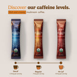 MATCHA DNA Mushroom Coffee Blend lifestyle scene with coffee