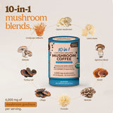 MATCHA DNA Mushroom Coffee Blend packet showing contents