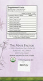 Maté Factor daily Tea packaging with organic label