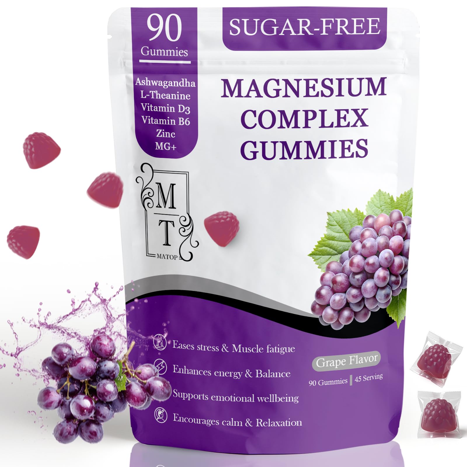 MATOP Magnesium Gummies front view packaging