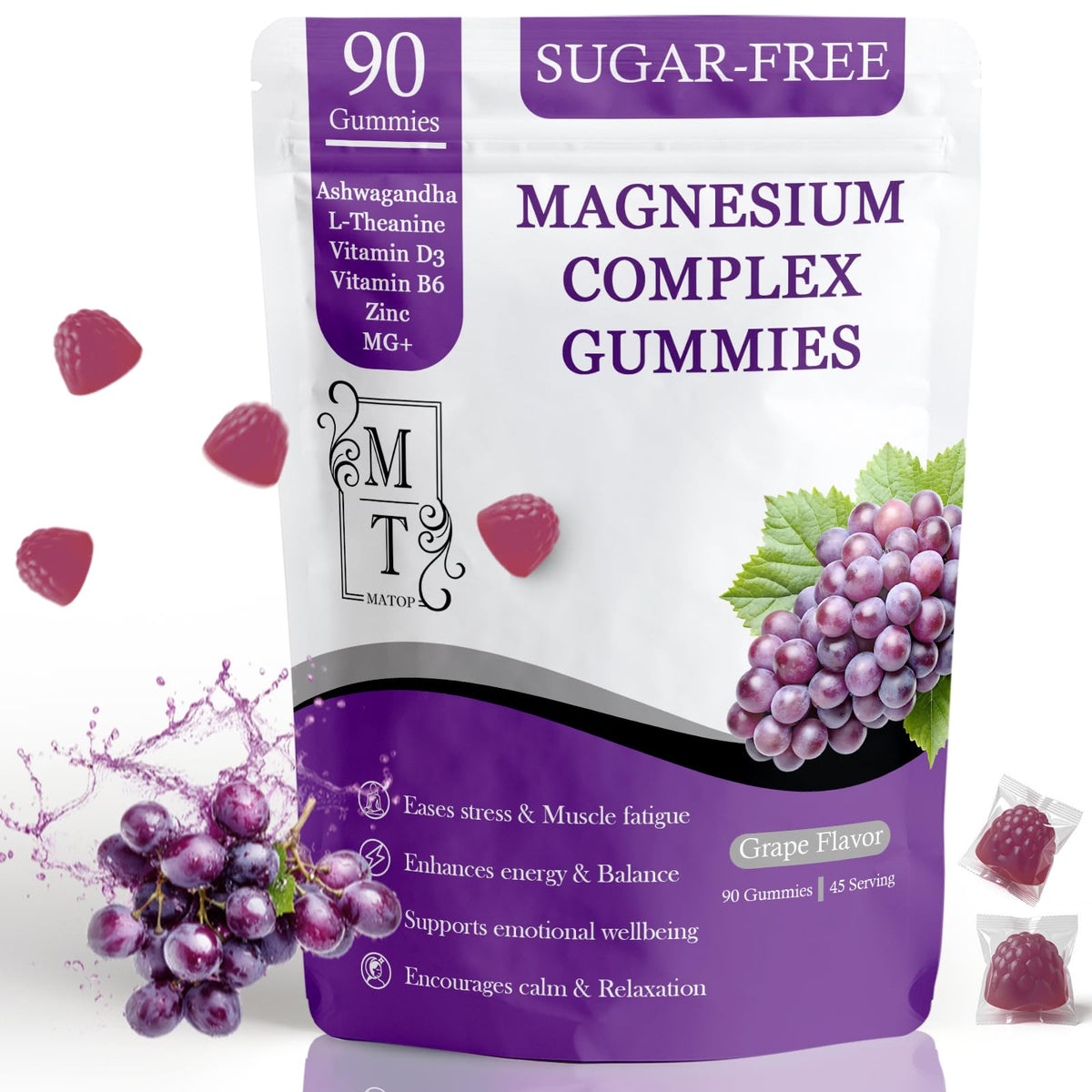 MATOP Magnesium Gummies front view packaging