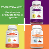 Mauricettes Vitamin D3 & K2 chewable tablets on a wooden table