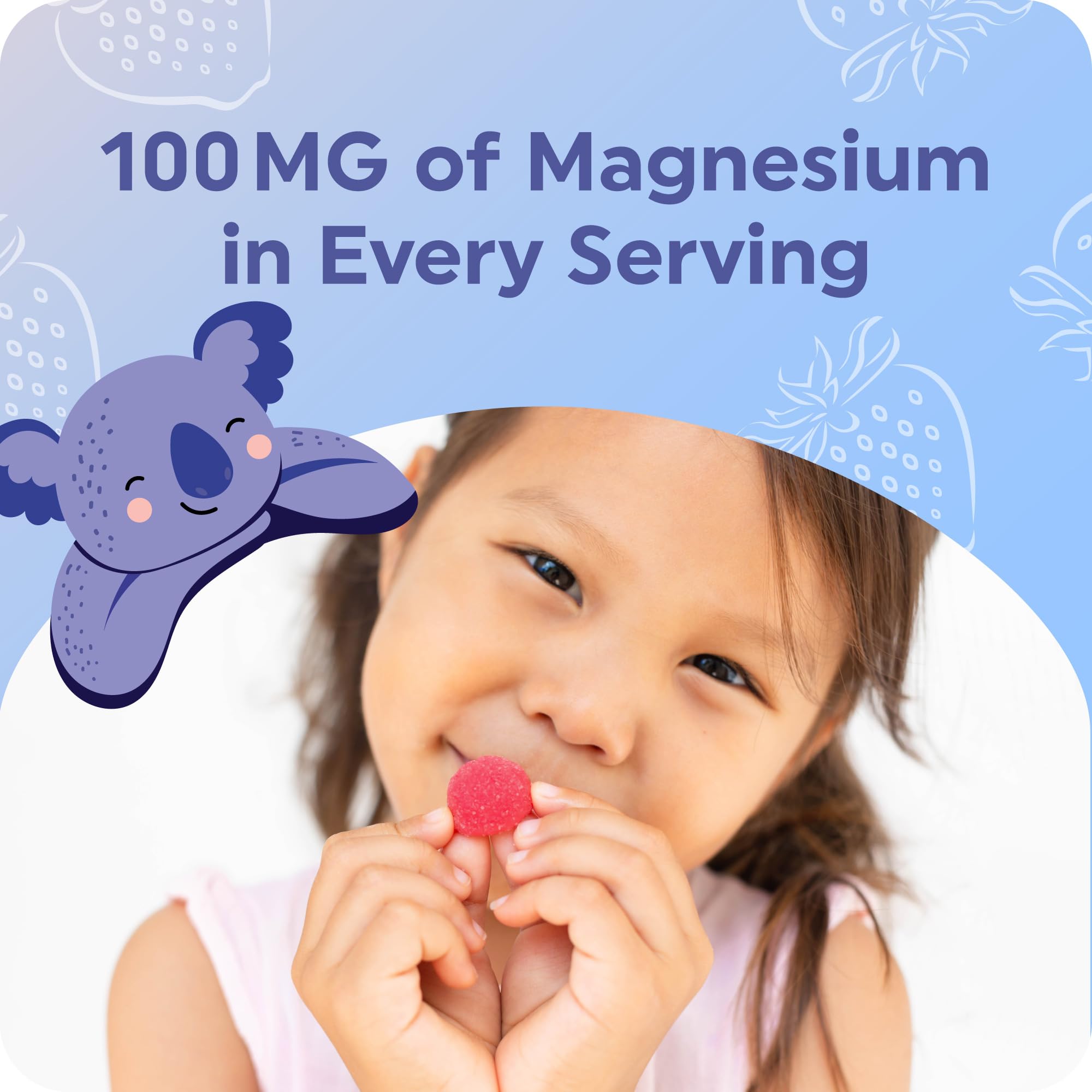 MAV NUTRITION Kids Magnesium Gummies ingredients list on packaging