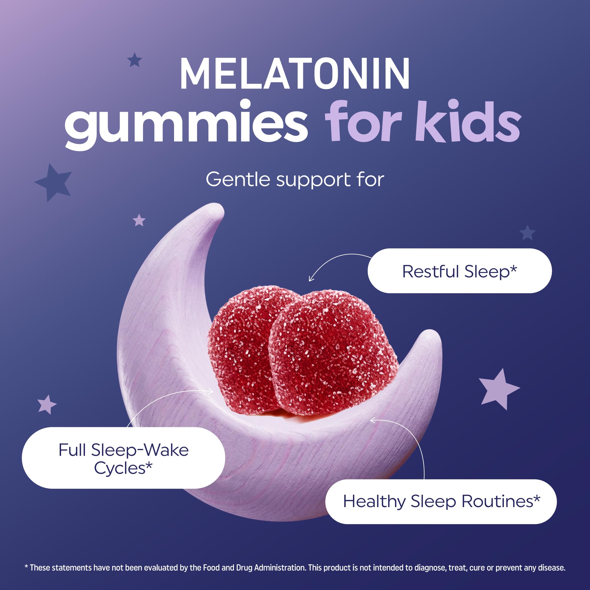 MAV NUTRITION Melatonin Kids Gummies bottle side view