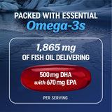 MAV NUTRITION Omega 3 Q10 Supplement 1350MG back view