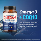 MAV NUTRITION Omega 3 Q10 Supplement 1350MG capsules