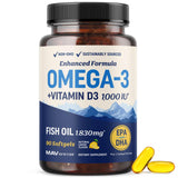 MAV NUTRITION Omega-3 with Vitamin D3 200g front view