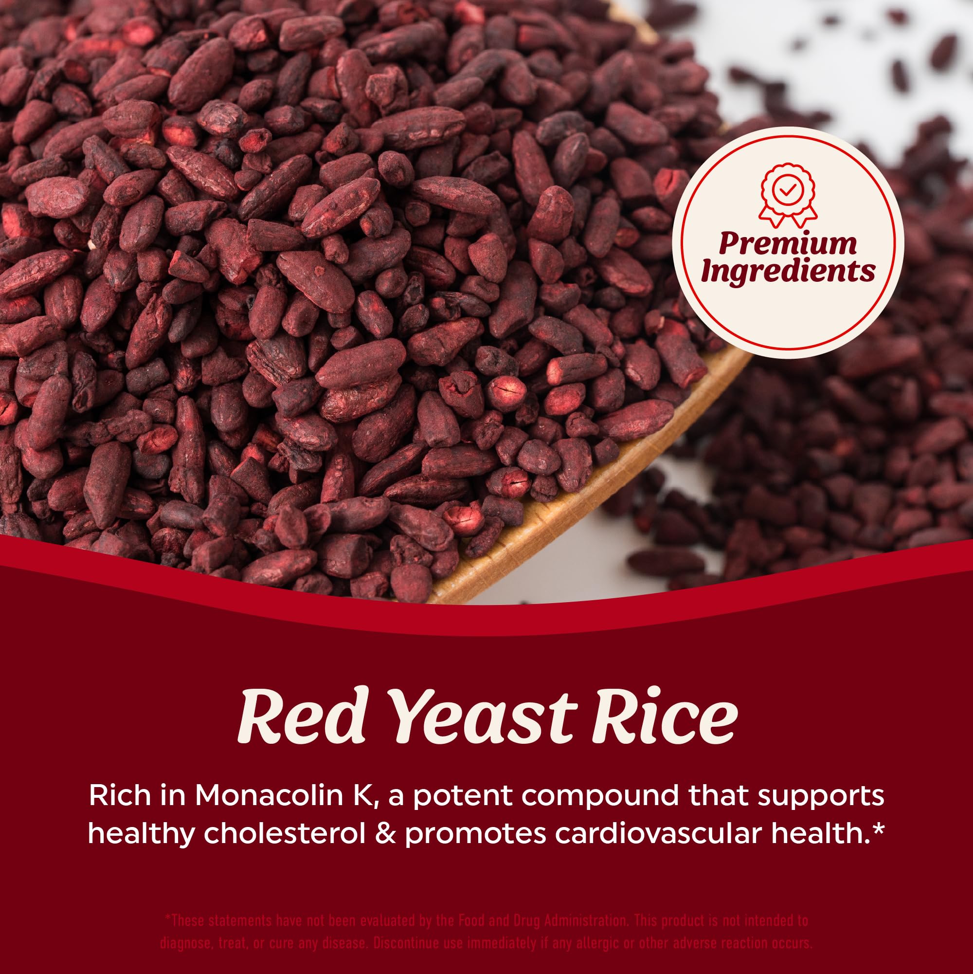 MAV NUTRITION Red Yeast Rice Supplement 1200mg bottle with label