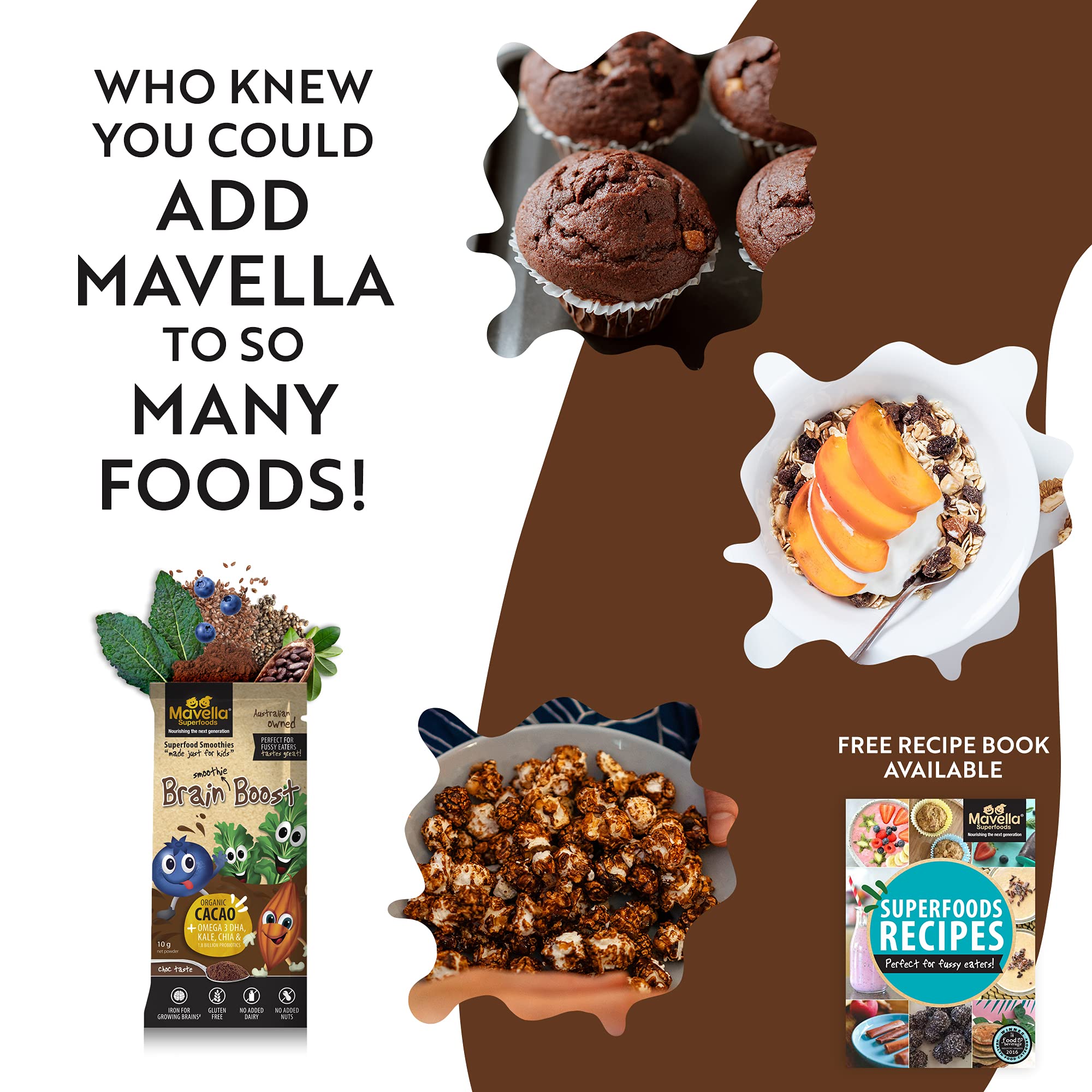 Mavella Focus Supplement for Kids with a child enjoying a drink